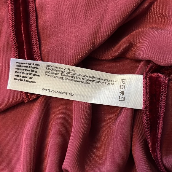 Eileen Fisher  Silk Velvet V-Neck Long Dolman Sleeve Boxy Top - Picture 7 of 9